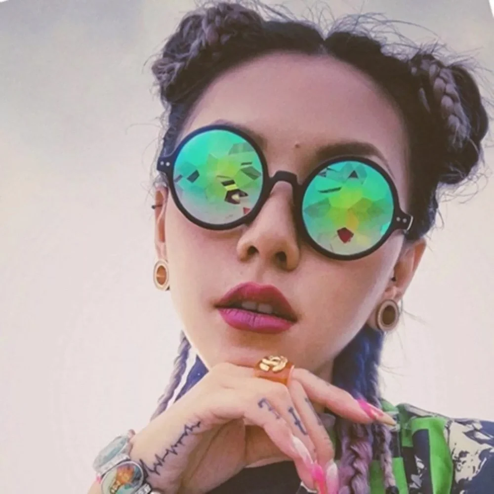 Holographic Kaleidoscope Festival Glasses